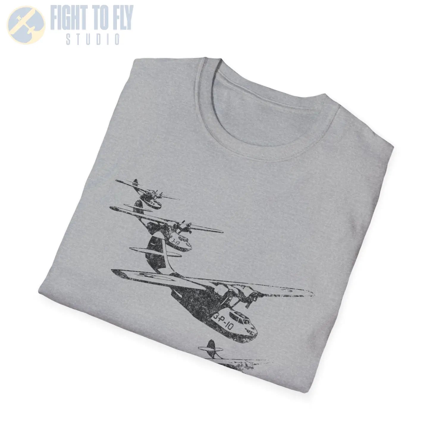 PBY Catalina “Wings Over Water” WWII Formation T-Shirt - Pilot gifts - warbird t-shirt