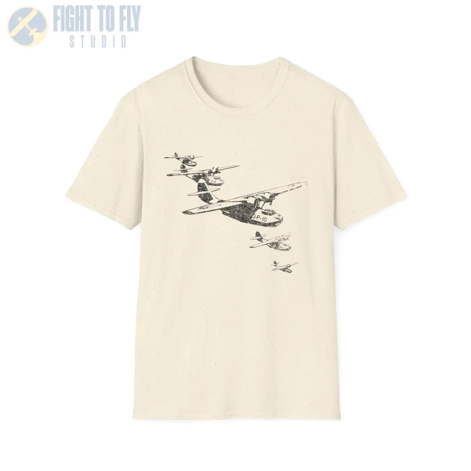 PBY Catalina “Wings Over Water” WWII Formation T-Shirt - Pilot gifts - warbird t-shirt