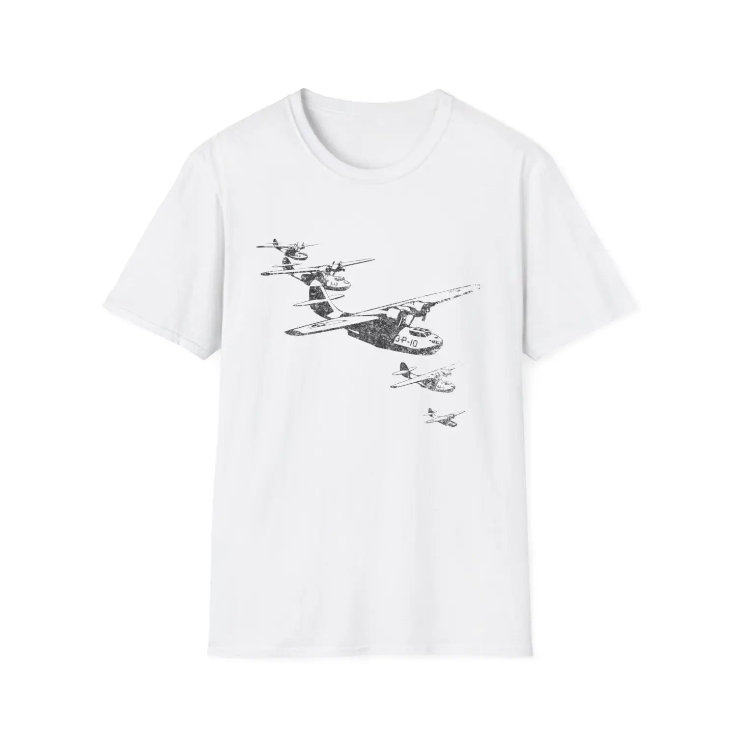 PBY Catalina “Wings Over Water” WWII Formation T-Shirt - Pilot gifts - warbird t-shirt