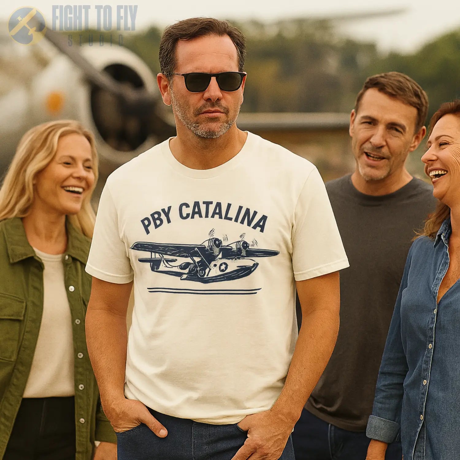 Consolidated PBY Catalina Premium T-Shirt - Pilot gifts - WWII warbird t-shirt