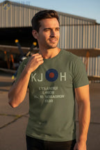 Personalized RAF Type B Roundel Shirt — Custom Squadron Codes & Aircraft Markings - T-Shirt - Pilot gifts - WWII