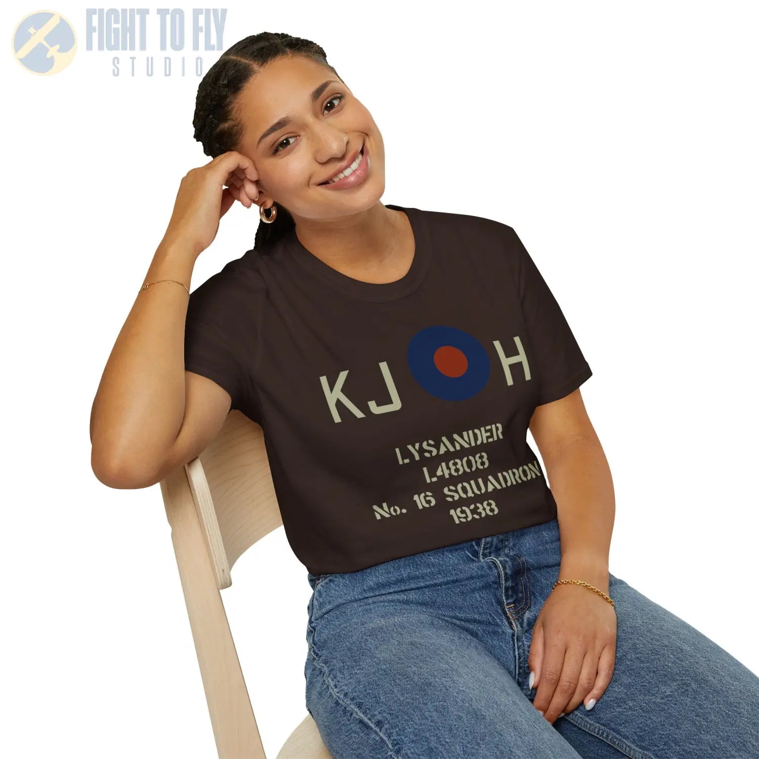 Personalized RAF Type B Roundel Shirt — Custom Squadron Codes & Aircraft Markings - T-Shirt - Pilot gifts - WWII