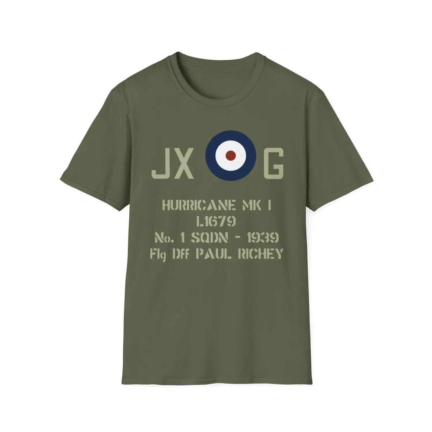 Personalized RAF Type C Roundel Shirt — Custom Squadron Codes & Aircraft Markings - T-Shirt - Pilot gifts - WWII