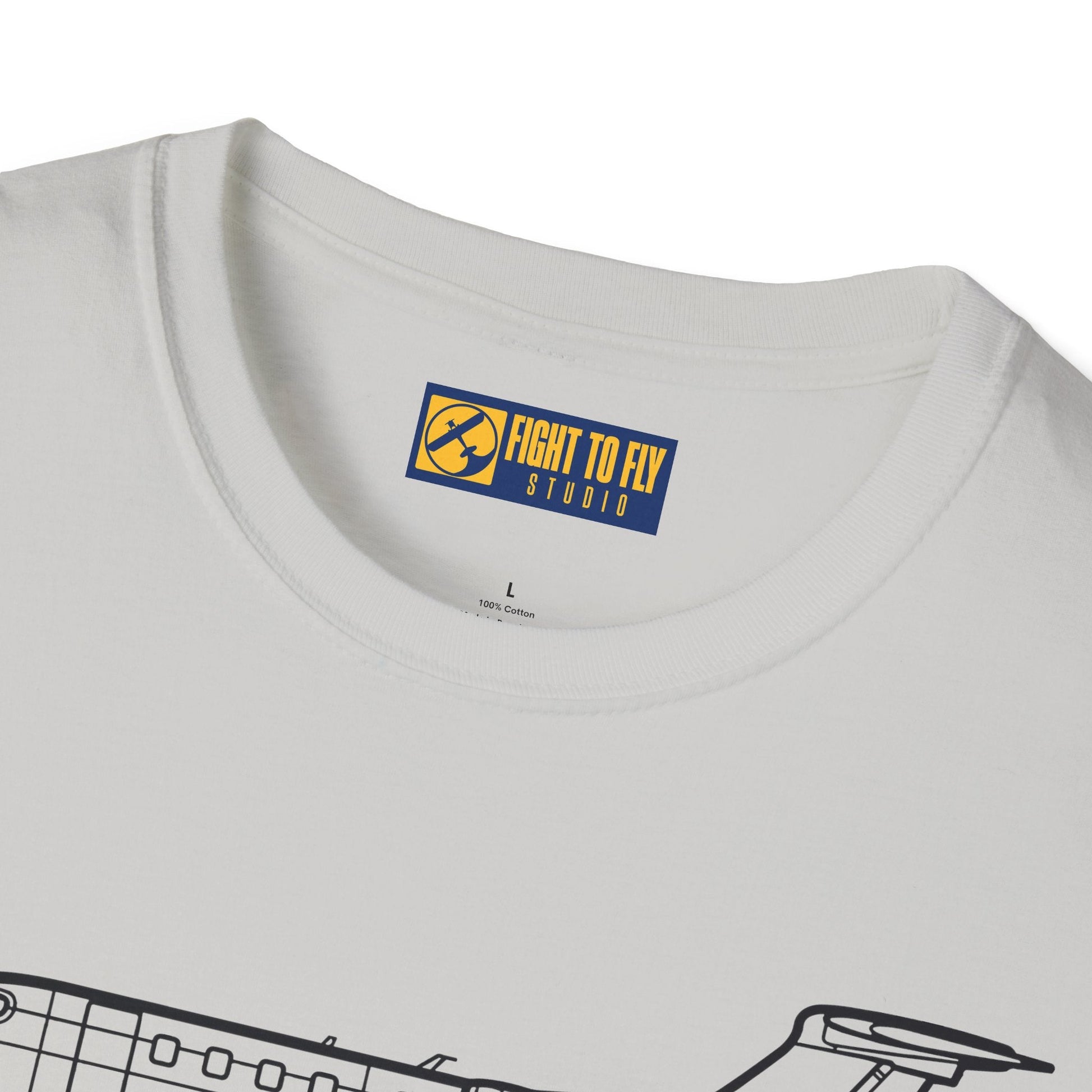 Phenom 300 T-Shirt – Private Jet Side Profile Aviation Tee - Pilot gifts - WWII warbird t-shirt