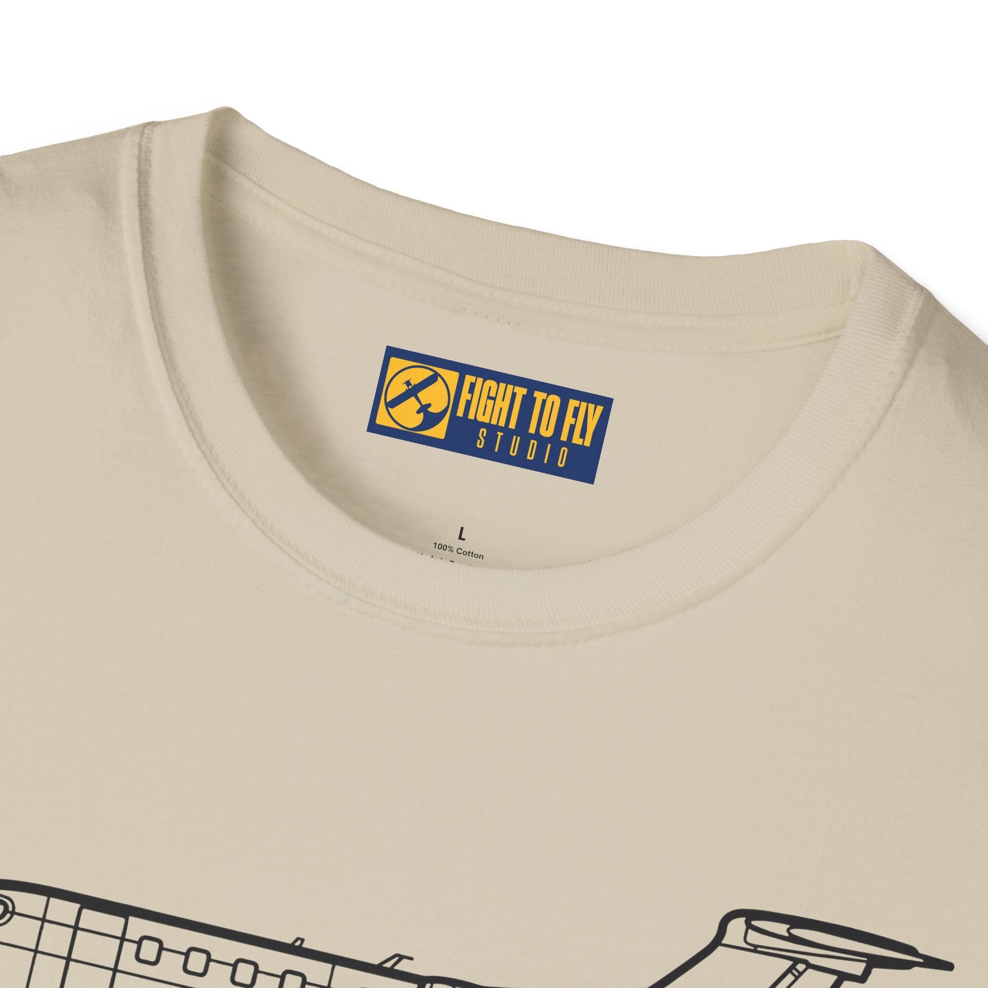 Phenom 300 T-Shirt – Private Jet Side Profile Aviation Tee - Pilot gifts - WWII warbird t-shirt