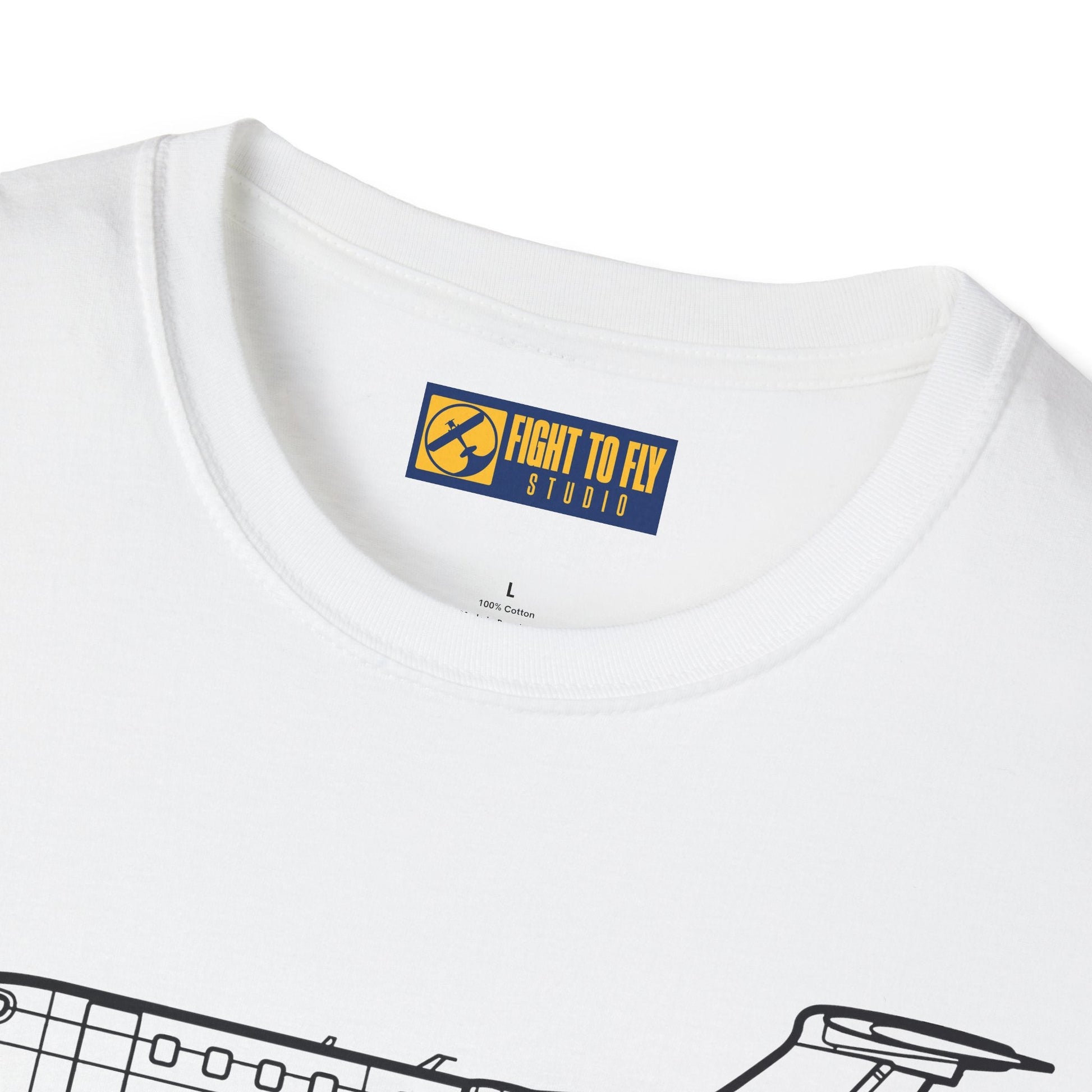 Phenom 300 T-Shirt – Private Jet Side Profile Aviation Tee - Pilot gifts - WWII warbird t-shirt