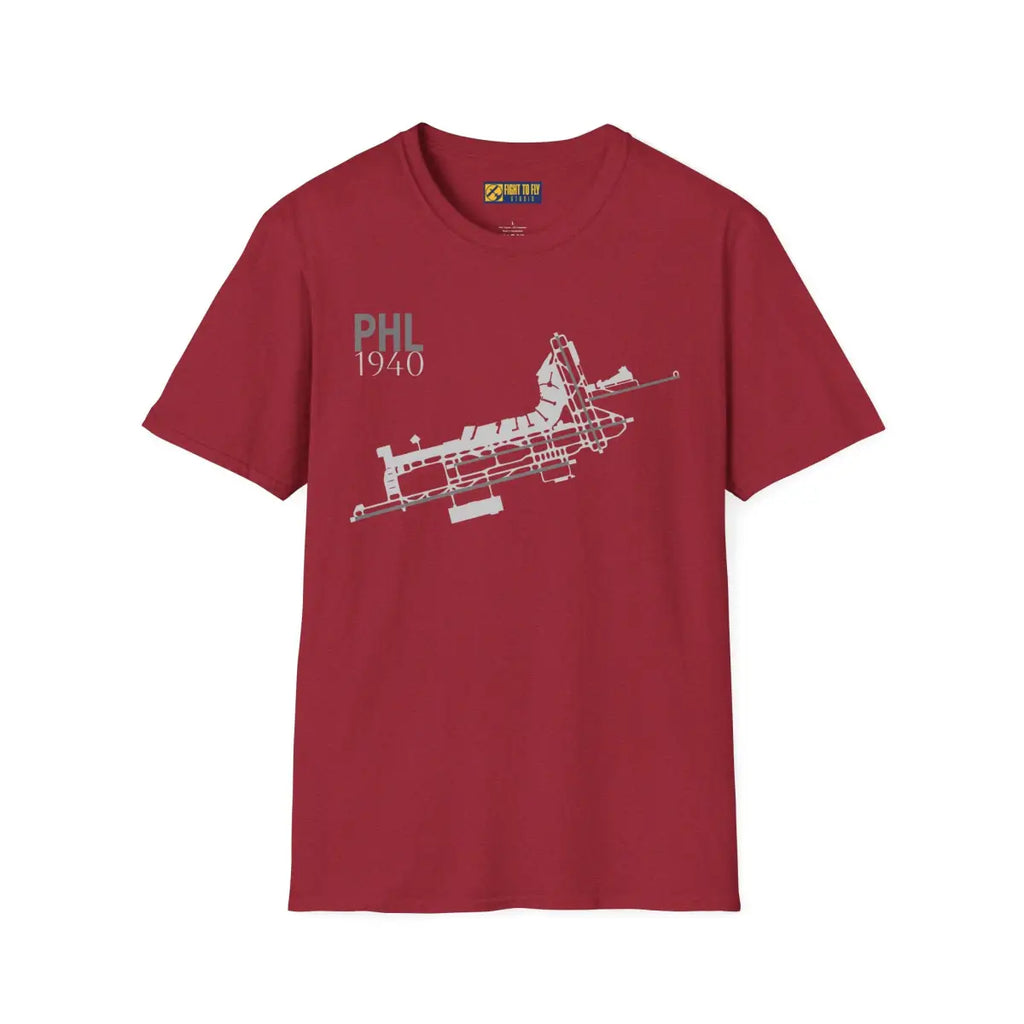 PHL Philadelphia International - 1940 - Tee - T-Shirt - Pilot gifts - WWII warbird t-shirt