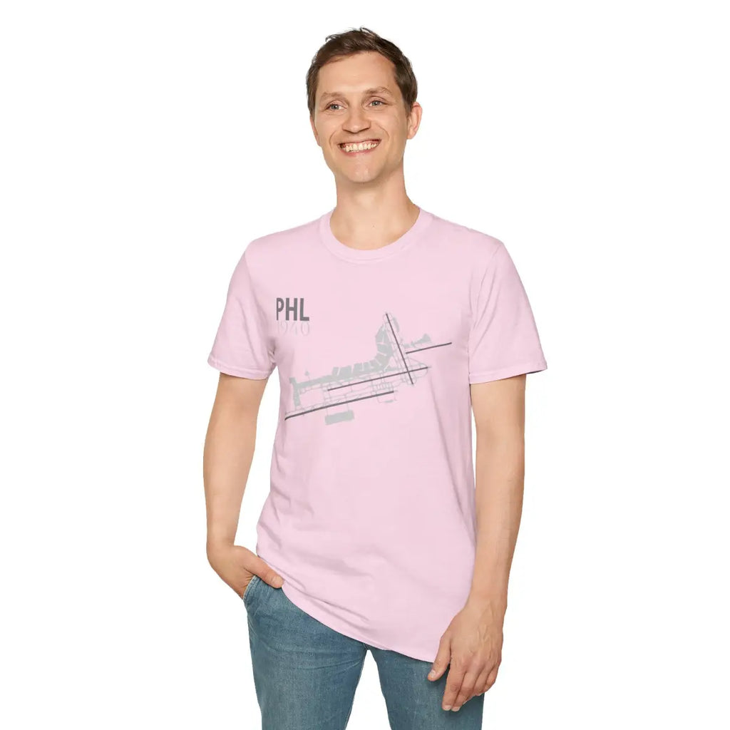 PHL Philadelphia International - 1940 - Tee - T-Shirt - Gifts for pilots - Aviation apparel