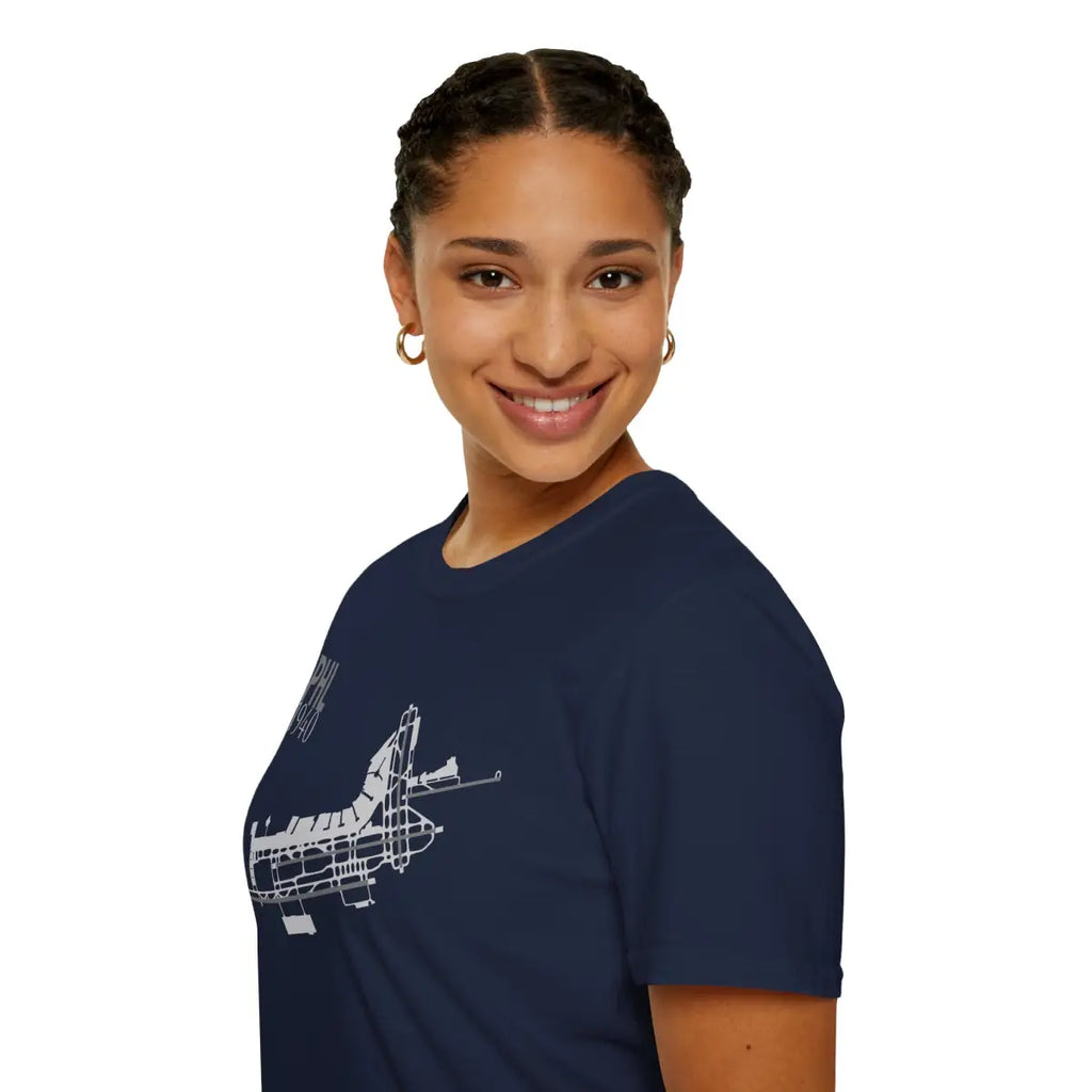 PHL Philadelphia International - 1940 - Tee - T-Shirt - Gifts for pilots - Aviation apparel