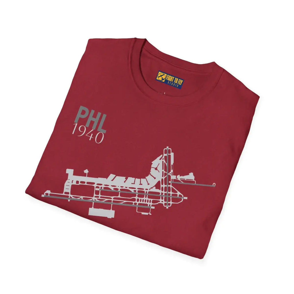 PHL Philadelphia International - 1940 - Tee - T-Shirt - Gifts for pilots - Aviation apparel