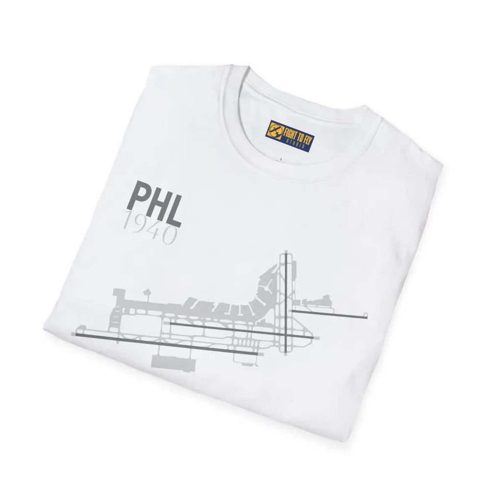 PHL Philadelphia International - 1940 - Tee - T-Shirt - Gifts for pilots - Aviation apparel