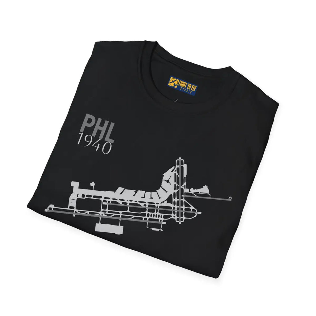 PHL Philadelphia International - 1940 - Tee - T-Shirt - Gifts for pilots - Aviation apparel