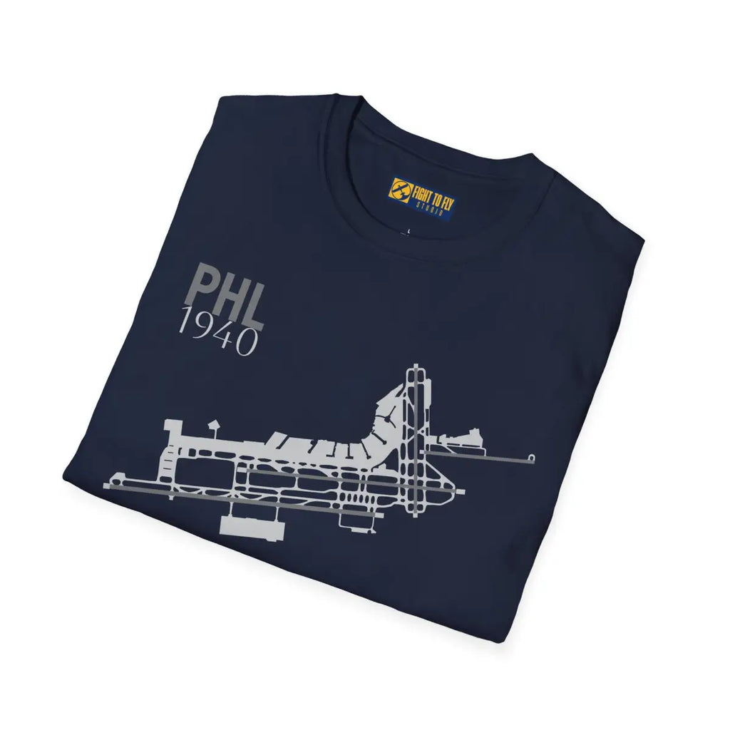 PHL Philadelphia International - 1940 - Tee - T-Shirt - Gifts for pilots - Aviation apparel