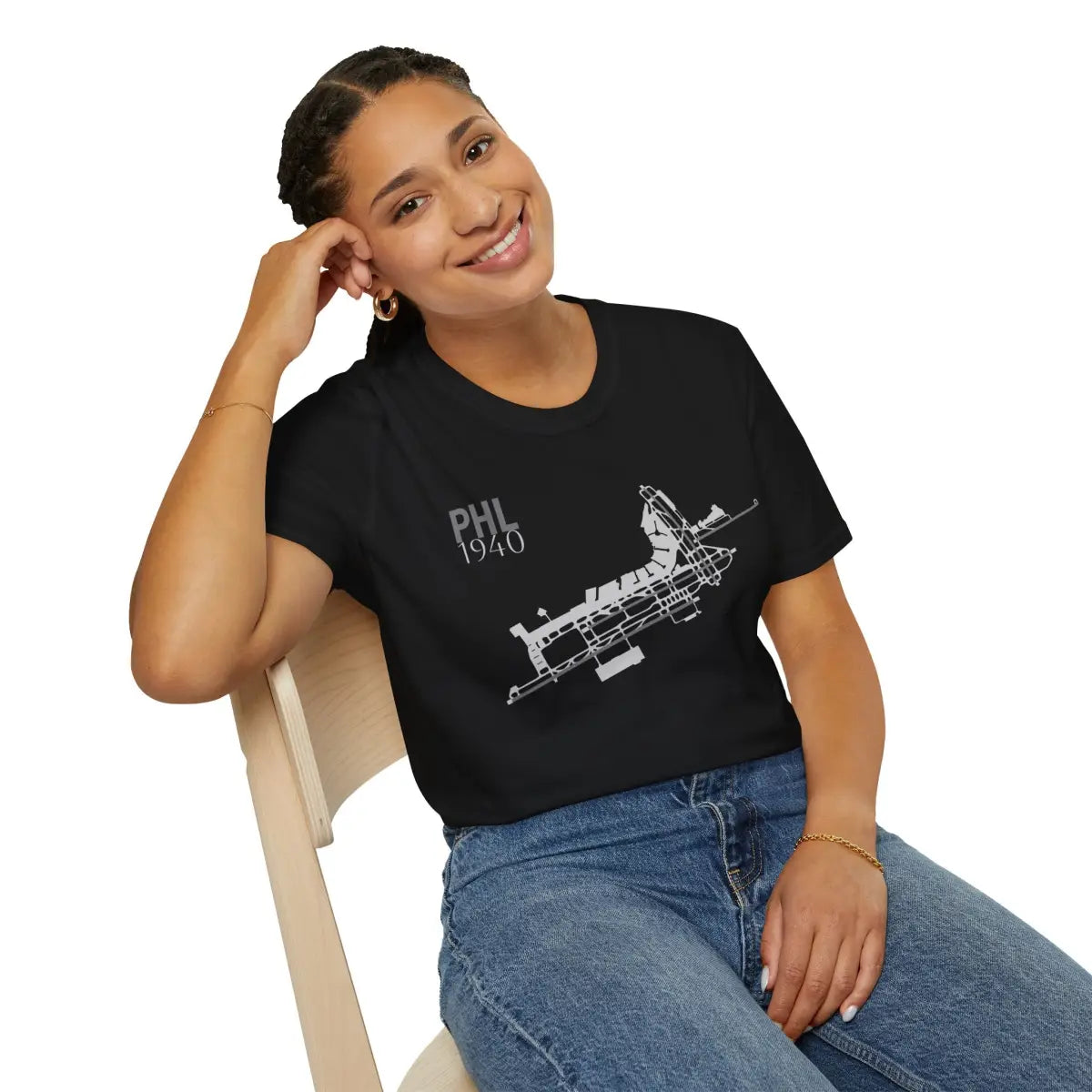 PHL Philadelphia International - 1940 - Tee - T-Shirt - Pilot gifts - WWII warbird t-shirt