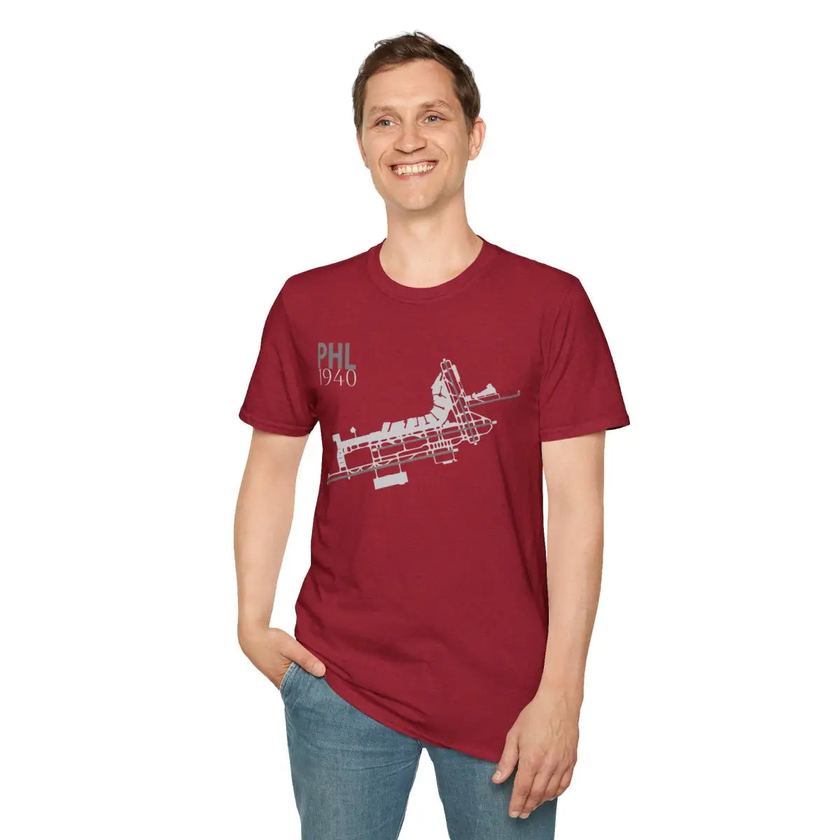 PHL Philadelphia International - 1940 - Tee - T-Shirt - Pilot gifts - WWII warbird t-shirt