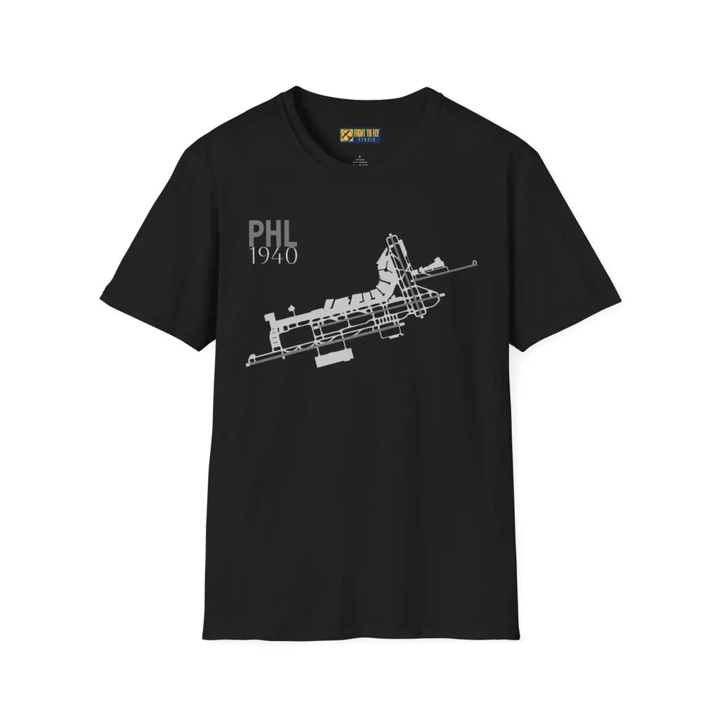 PHL Philadelphia International - 1940 - Tee - T-Shirt - Pilot gifts - WWII warbird t-shirt
