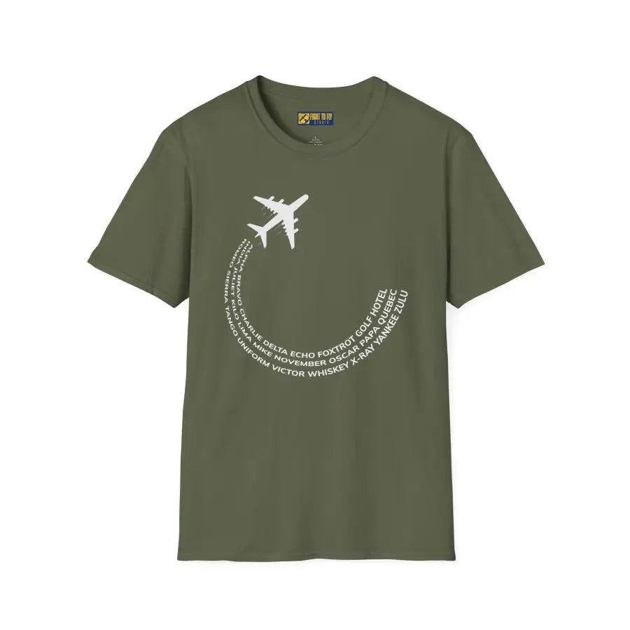 Phonetic Alphabet Airplane - T-Shirt - Pilot gifts - WWII warbird t-shirt