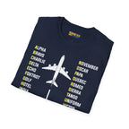 Phonetic Alphabet - Airplane - T-Shirt - Pilot gifts - WWII warbird t-shirt