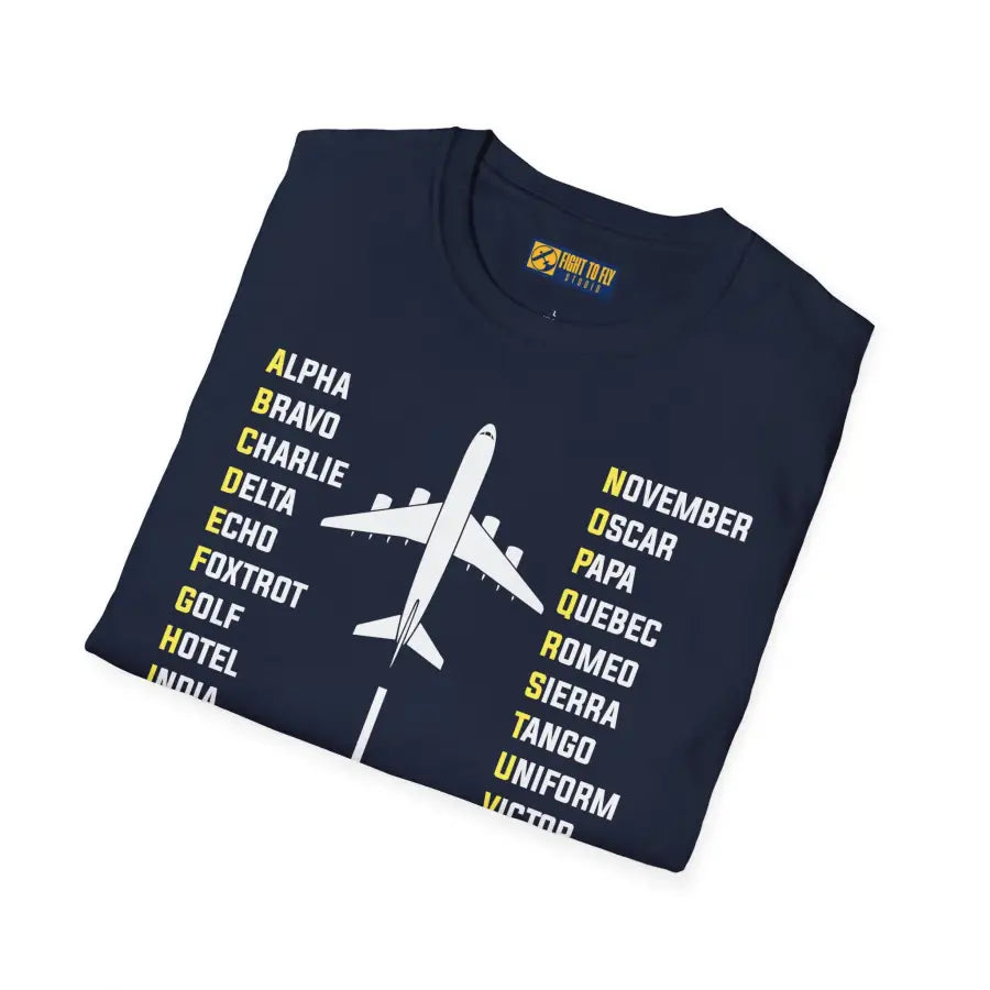 Phonetic Alphabet - Airplane - T-Shirt - Pilot gifts - WWII warbird t-shirt