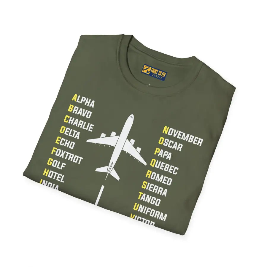 Phonetic Alphabet - Airplane - T-Shirt - Pilot gifts - WWII warbird t-shirt
