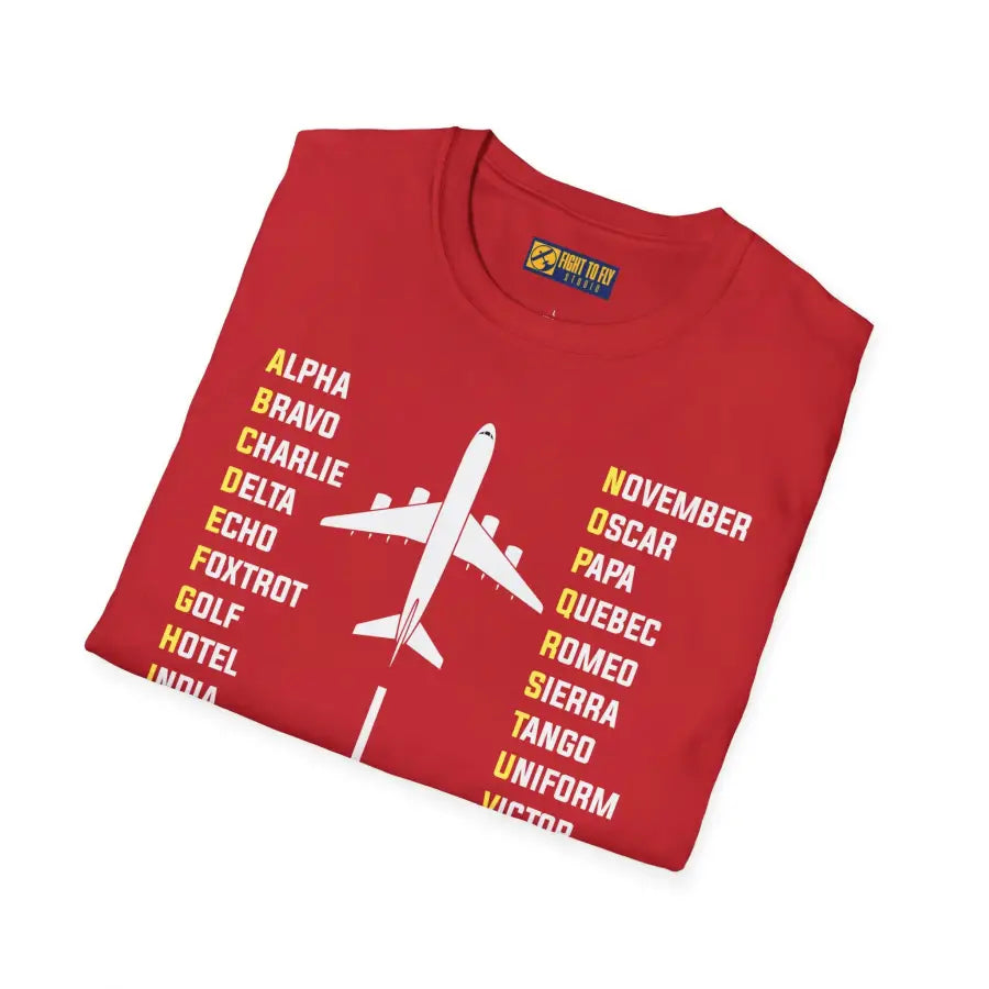 Phonetic Alphabet - Airplane - T-Shirt - Pilot gifts - WWII warbird t-shirt
