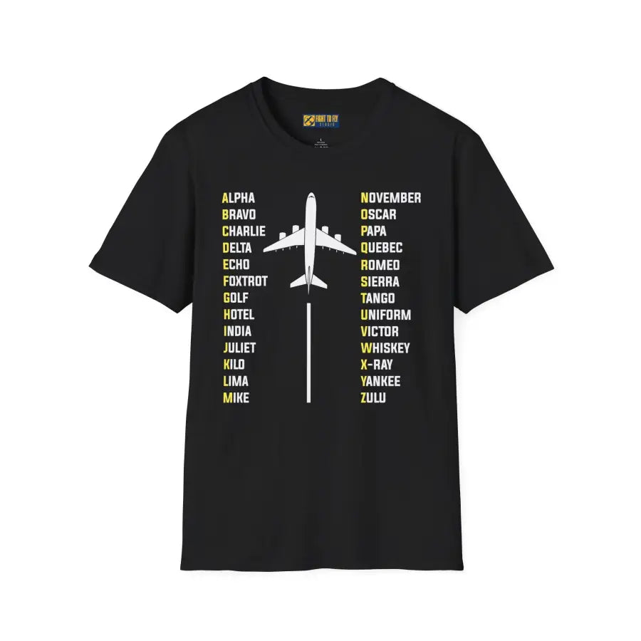 Phonetic Alphabet - Airplane - T-Shirt - Pilot gifts - WWII warbird t-shirt