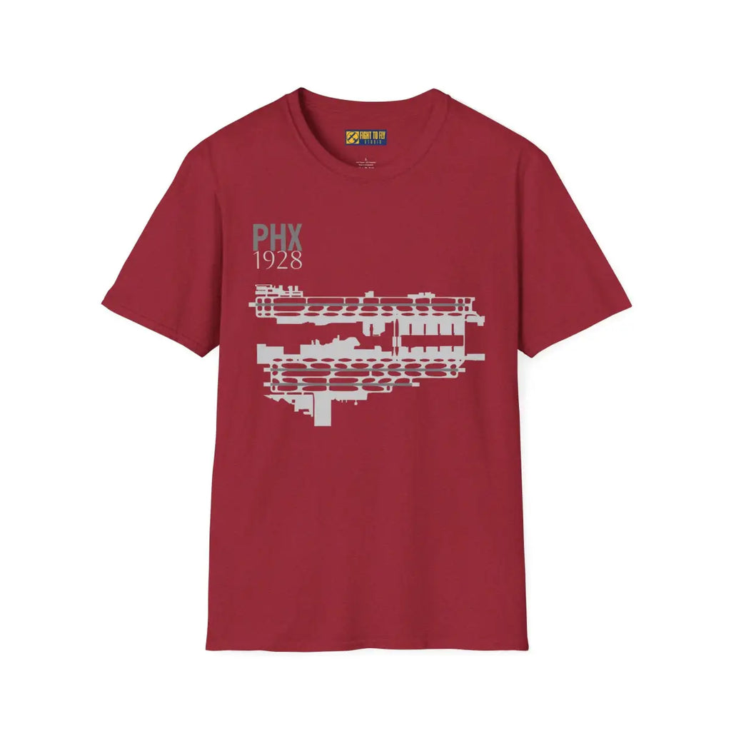 PHX Phoenix Sky Harbor International - 1928 - Tee - T-Shirt - Pilot gifts - WWII warbird t-shirt
