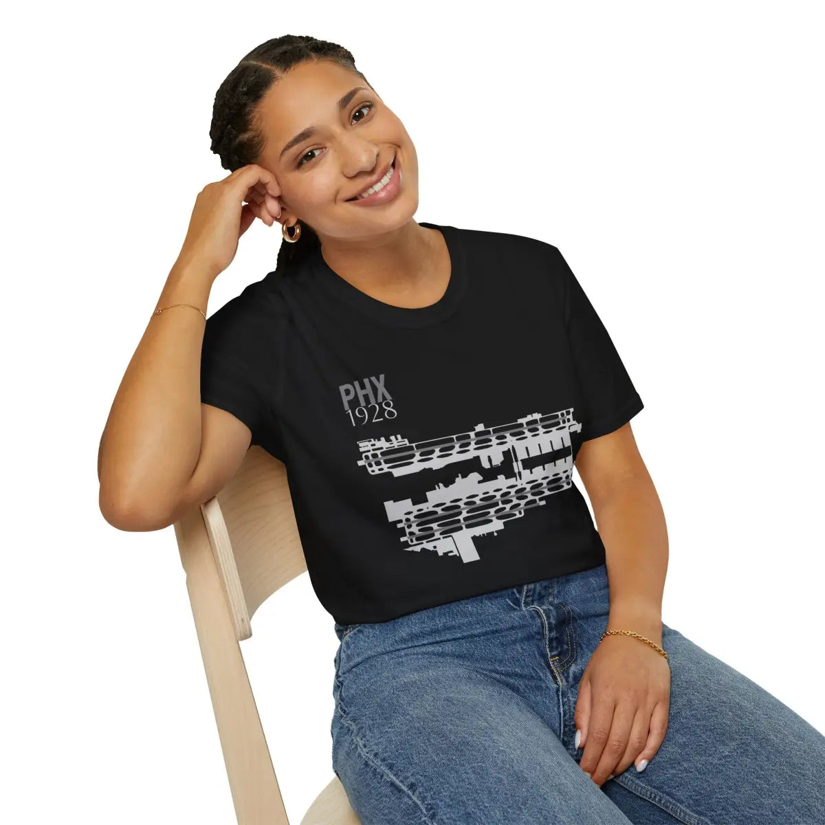 PHX Phoenix Sky Harbor International - 1928 - Tee - T-Shirt - Gifts for pilots - Aviation apparel
