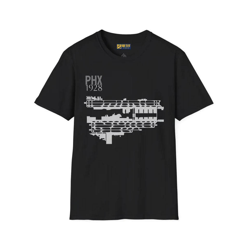 PHX Phoenix Sky Harbor International - 1928 - Tee - T-Shirt - Pilot gifts - WWII warbird t-shirt