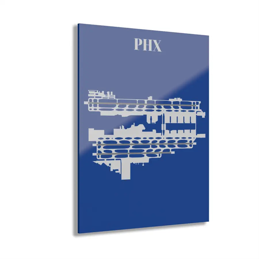 PHX - Phoenix Sky Harbor International Acrylic Print - Home Decor - Pilot gifts - WWII warbird t-shirt