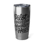 Pilot by Profession Adventurer Heart - Mug - gifts - WWII warbird t-shirt