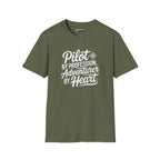 Pilot by Profession Adventurer Heart - T-Shirt - gifts - WWII warbird t-shirt