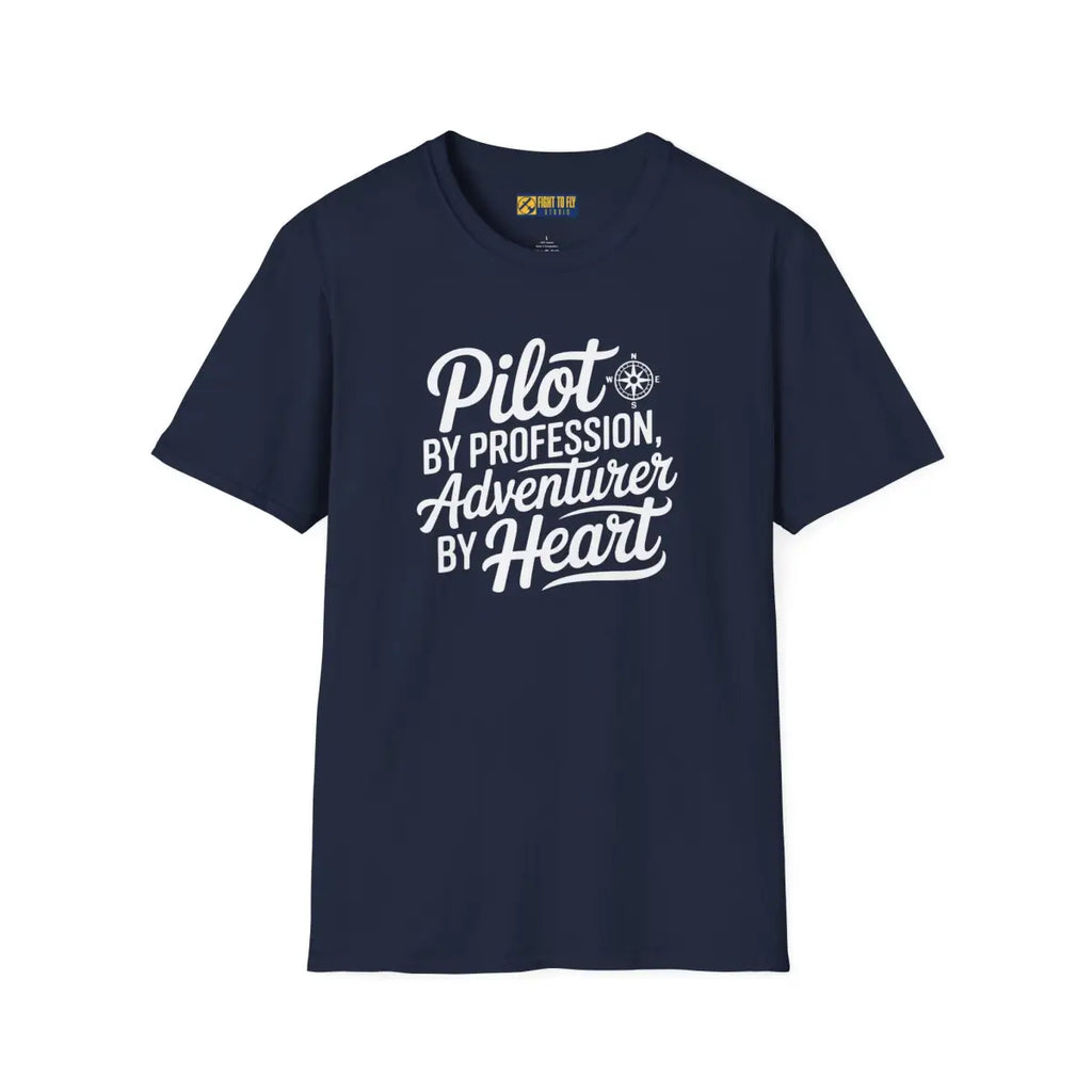 Pilot by Profession Adventurer Heart - T-Shirt - gifts - WWII warbird t-shirt