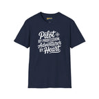 Pilot by Profession Adventurer Heart - T-Shirt - gifts - WWII warbird t-shirt