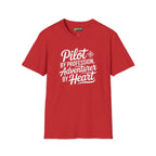 Pilot by Profession Adventurer Heart - T-Shirt - gifts - WWII warbird t-shirt