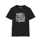 Pilot by Profession Adventurer Heart - T-Shirt - gifts - WWII warbird t-shirt