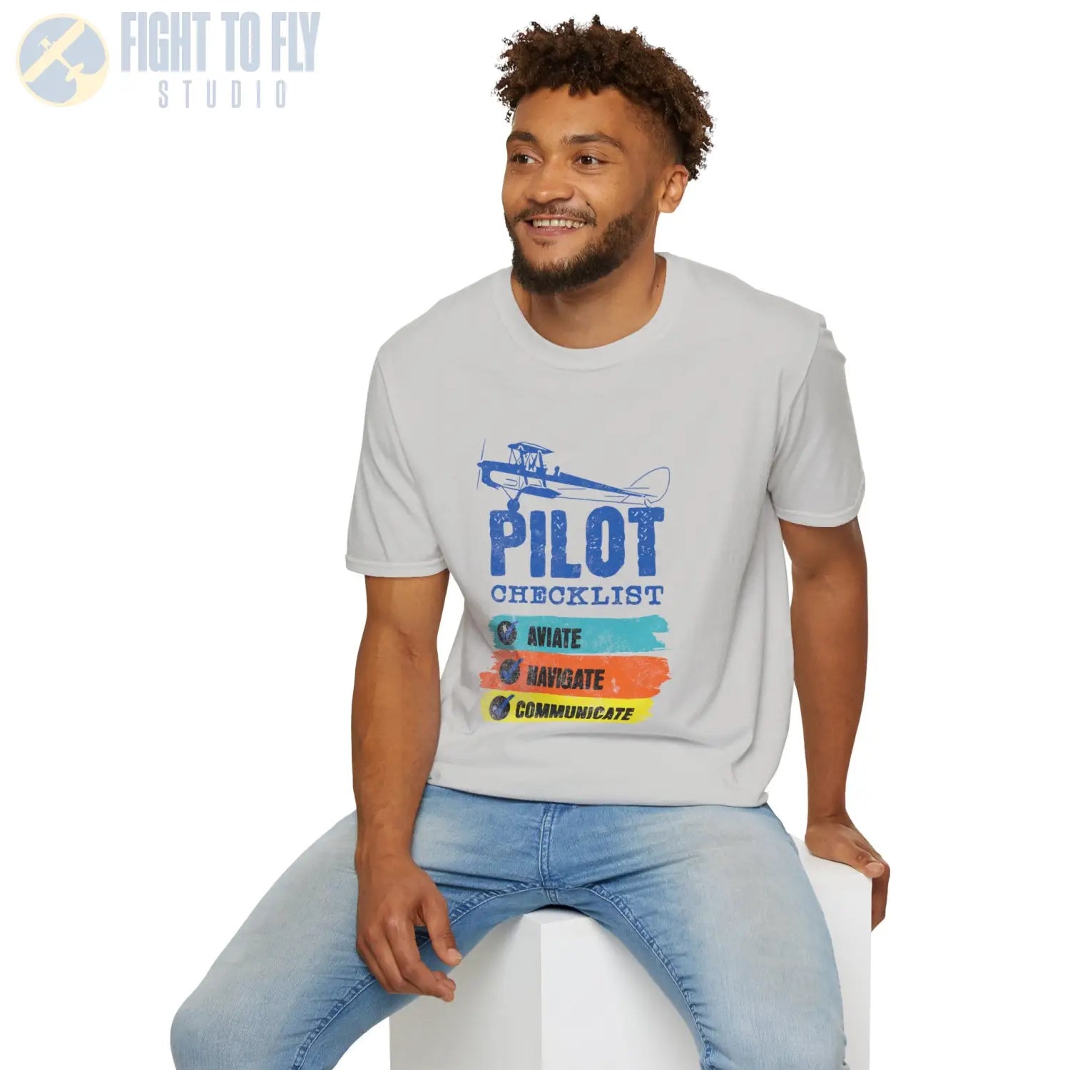 Pilot Checklist - Aviate Navigate Communicate - Tee - T-Shirt - gifts - WWII warbird t-shirt