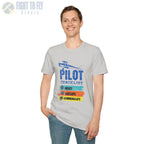 Pilot Checklist - Aviate Navigate Communicate - Tee - T-Shirt - gifts - WWII warbird t-shirt