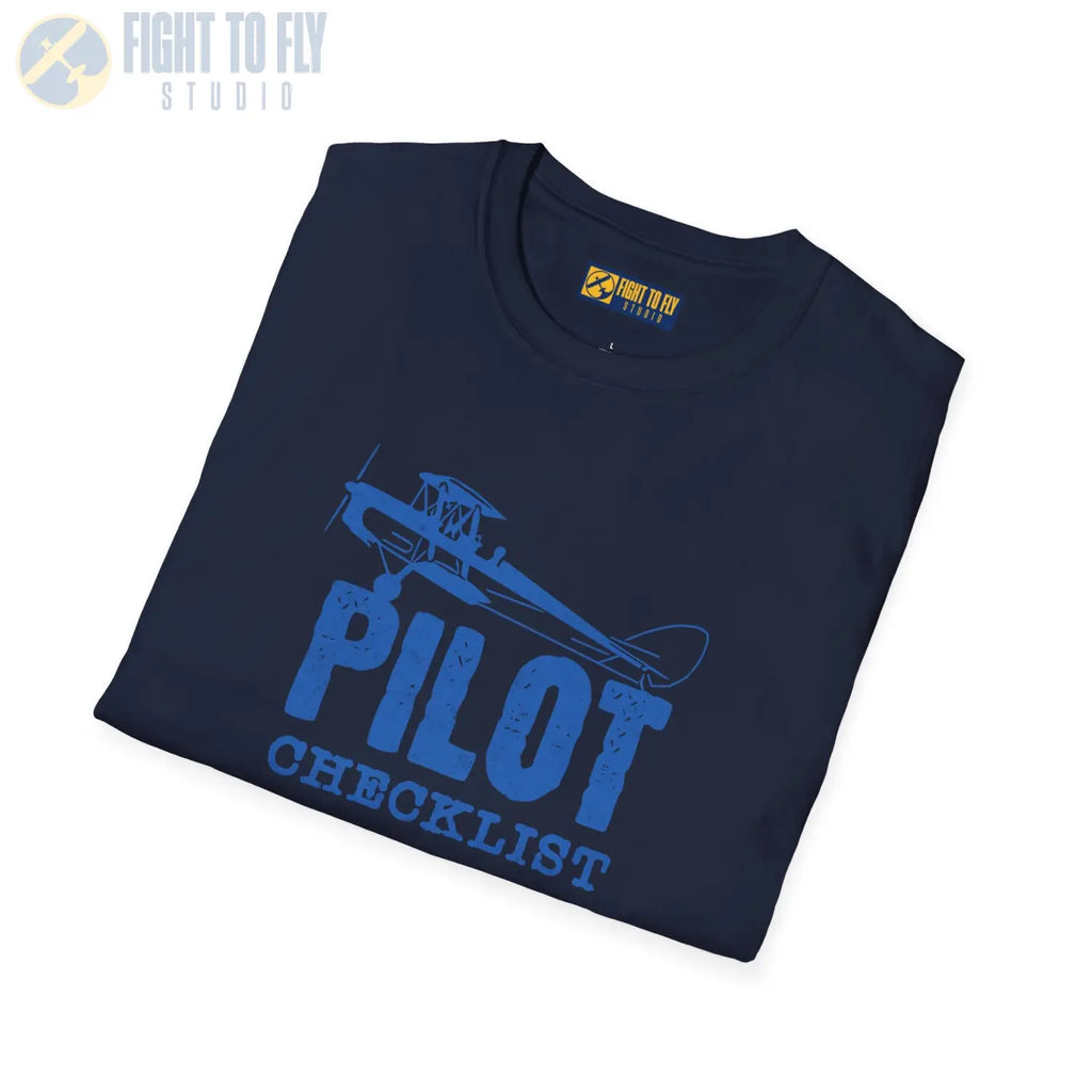 Pilot Checklist - Aviate Navigate Communicate - Tee - T-Shirt - gifts - WWII warbird t-shirt