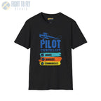 Pilot Checklist - Aviate Navigate Communicate - Tee - T-Shirt - gifts - WWII warbird t-shirt