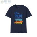 Pilot Checklist - Aviate Navigate Communicate - Tee - T-Shirt - gifts - WWII warbird t-shirt