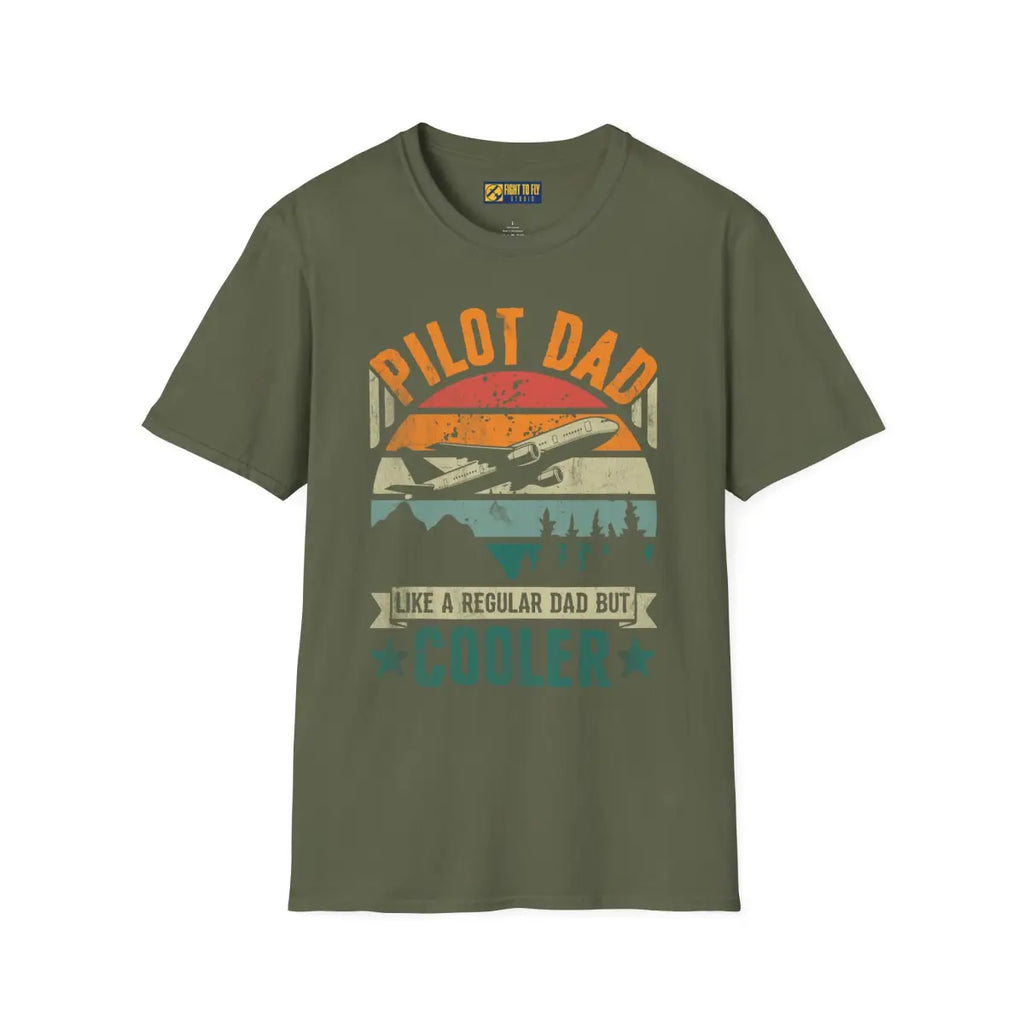 Pilot Dad Cooler T-Shirt Father’s Day Gift - gifts - WWII warbird t-shirt