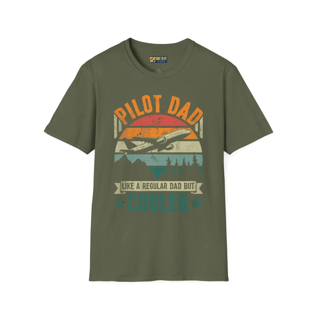 Pilot Dad Cooler T-Shirt Father’s Day Gift - gifts - WWII warbird t-shirt