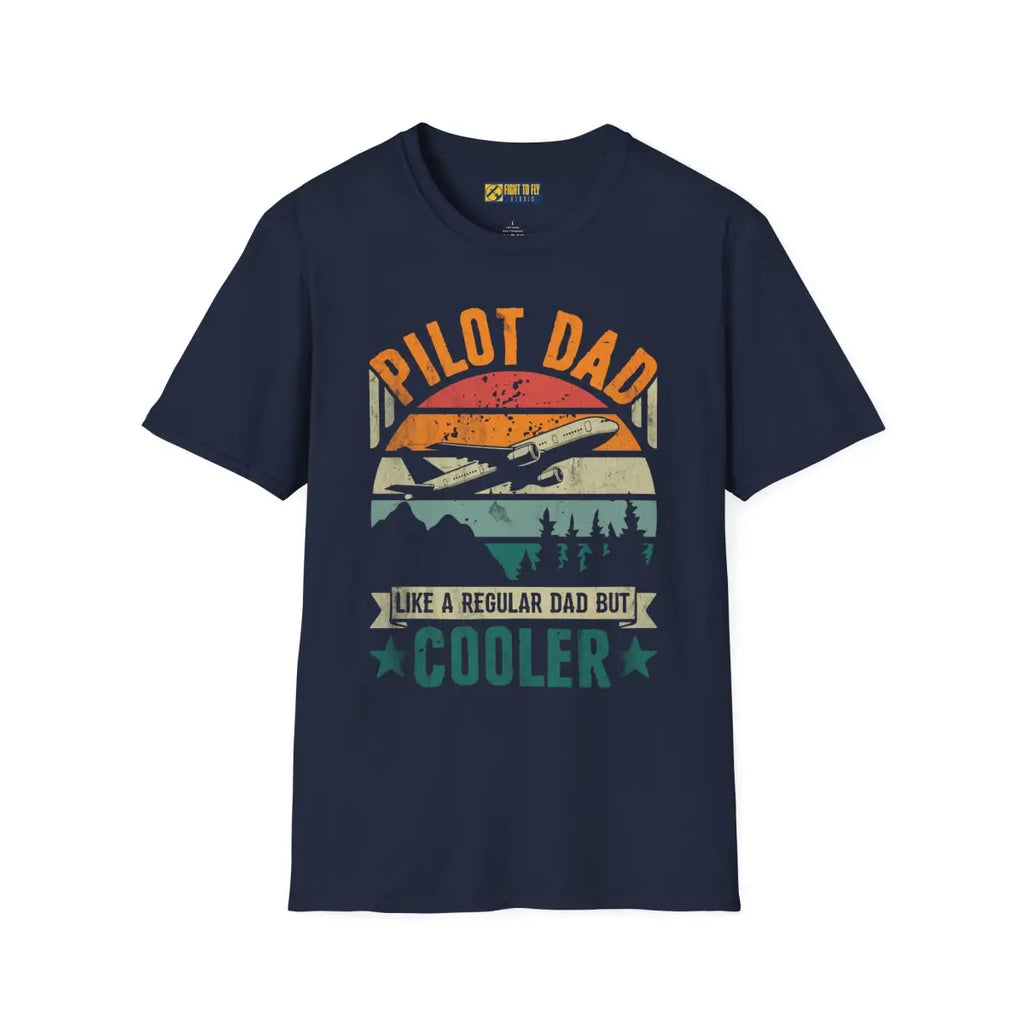 Pilot Dad Cooler T-Shirt Father’s Day Gift - gifts - WWII warbird t-shirt