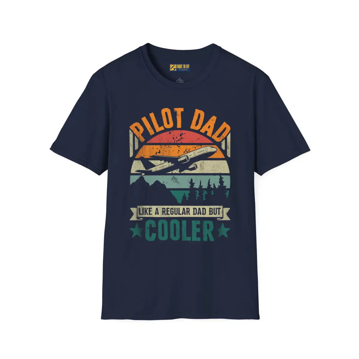 Pilot Dad Cooler T-Shirt Father’s Day Gift - gifts - WWII warbird t-shirt