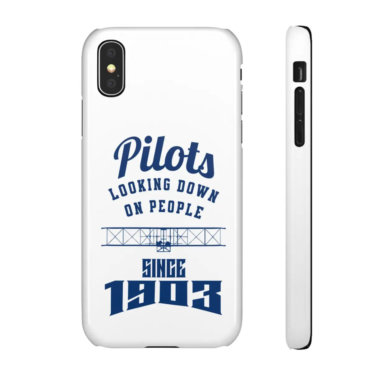 Pilot Theme Snap Case - Looking Down on People Since 1903 - Phone - Gifts for pilots - Aviation apparel