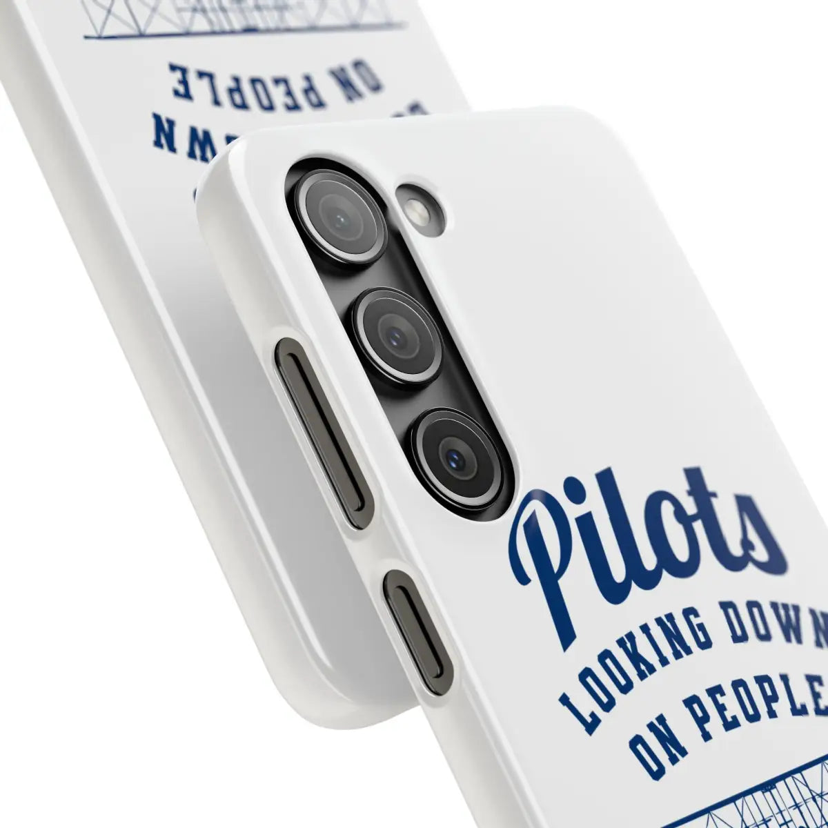 Pilot Theme Snap Case - Looking Down on People Since 1903 - Phone - Gifts for pilots - Aviation apparel