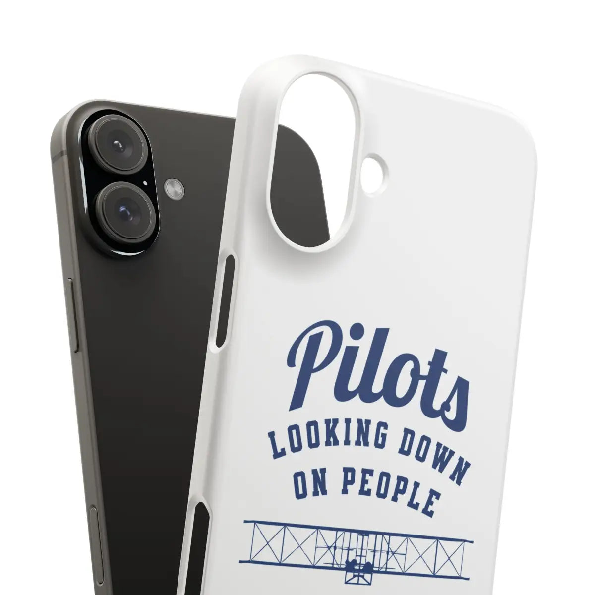 Pilot Theme Snap Case - Looking Down on People Since 1903 - Phone - Gifts for pilots - Aviation apparel