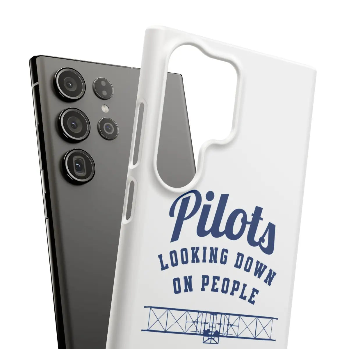 Pilot Theme Snap Case - Looking Down on People Since 1903 - Phone - Gifts for pilots - Aviation apparel