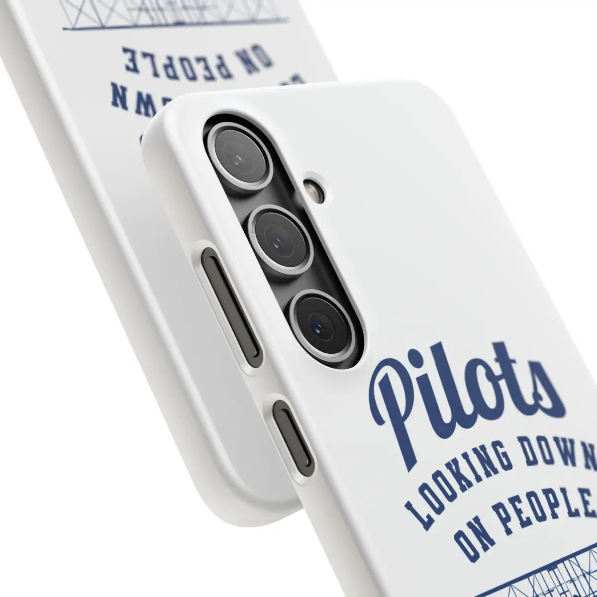 Pilot Theme Snap Case - Looking Down on People Since 1903 - Phone - Gifts for pilots - Aviation apparel